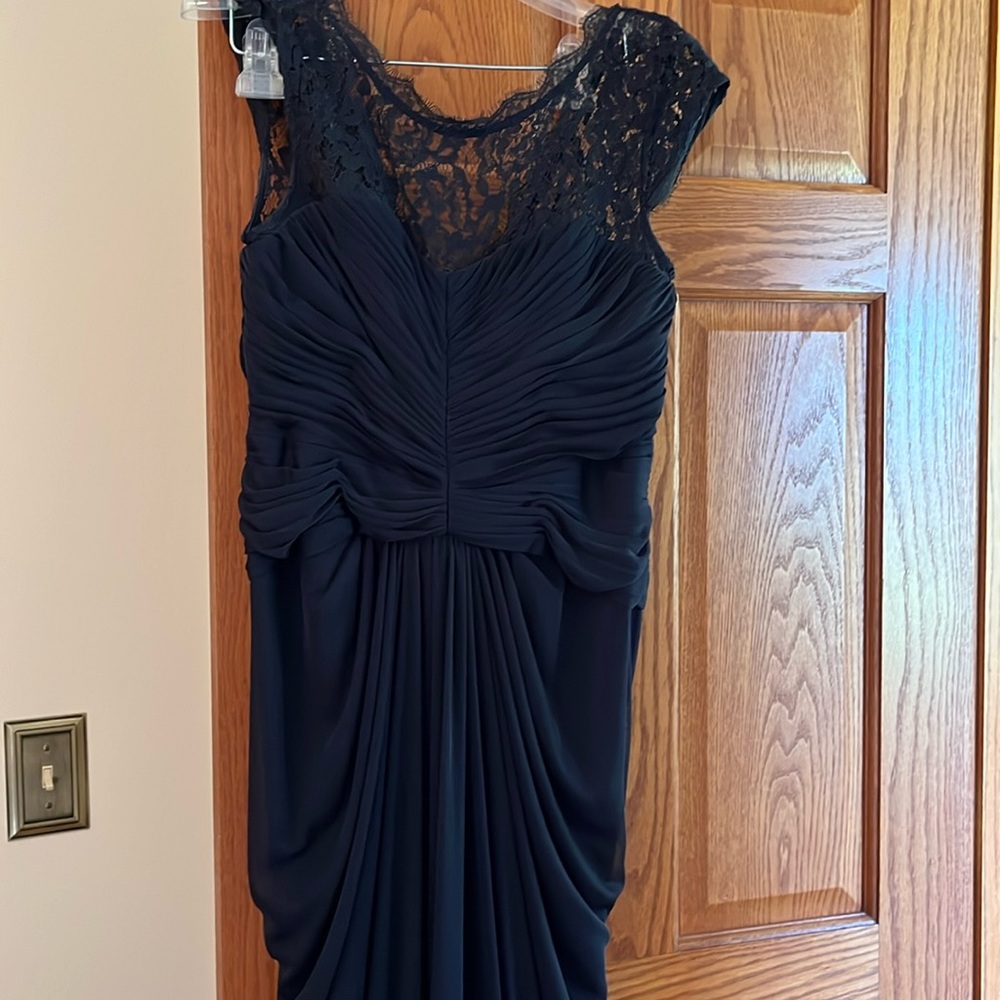 Adrianna Papell Evening Gown, Navy, Size 8/10